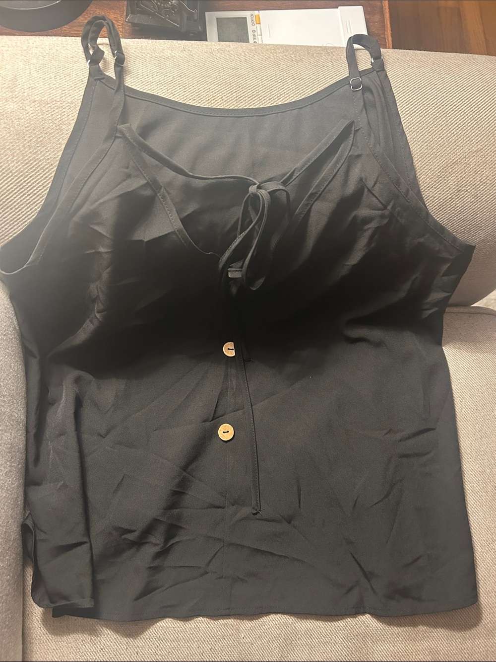 Black Women's keyhole camisole Top